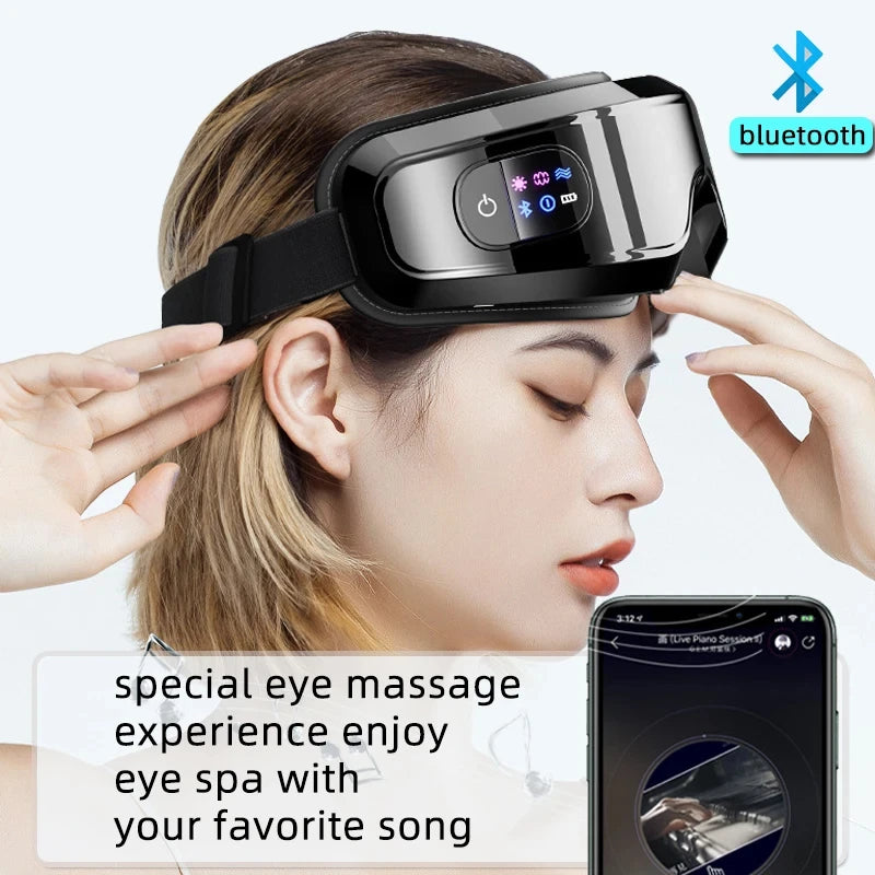 Masseur Oculaire Intelligent 4D – Relaxation Totale & Soulagement de la Fatigue Visuelle